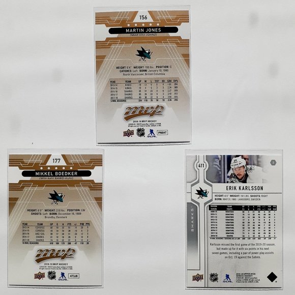 San Jose Sharks 9 Card Lot - HCKY [25_1] - Picture 8 of 8